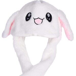 Rabbit‎ Ear Moving Jumping Hat - Funny Bunny Plush Hat - Preloved